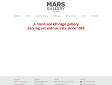 Tablet Screenshot of marsgallery.com
